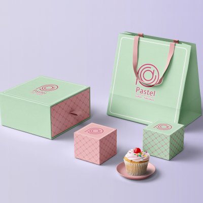 Pastel cafeteria Branding